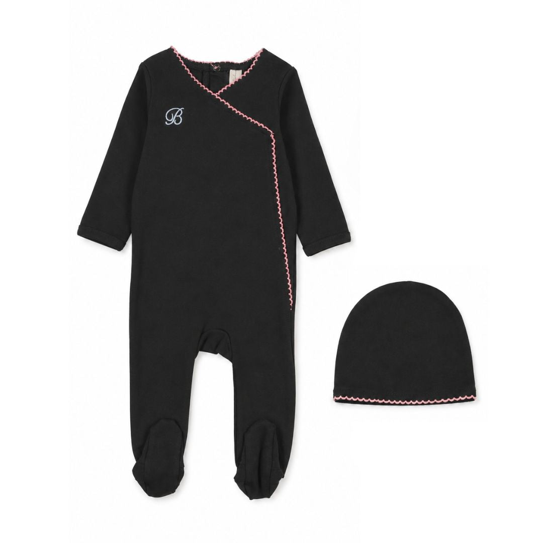 Piped Scalloped Footie Set