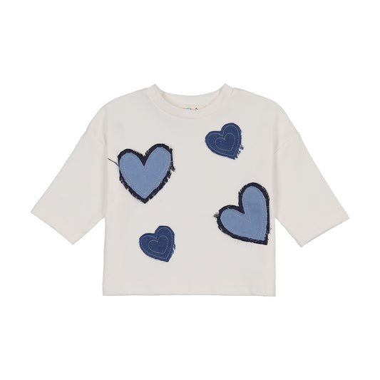 Heart Denim Top