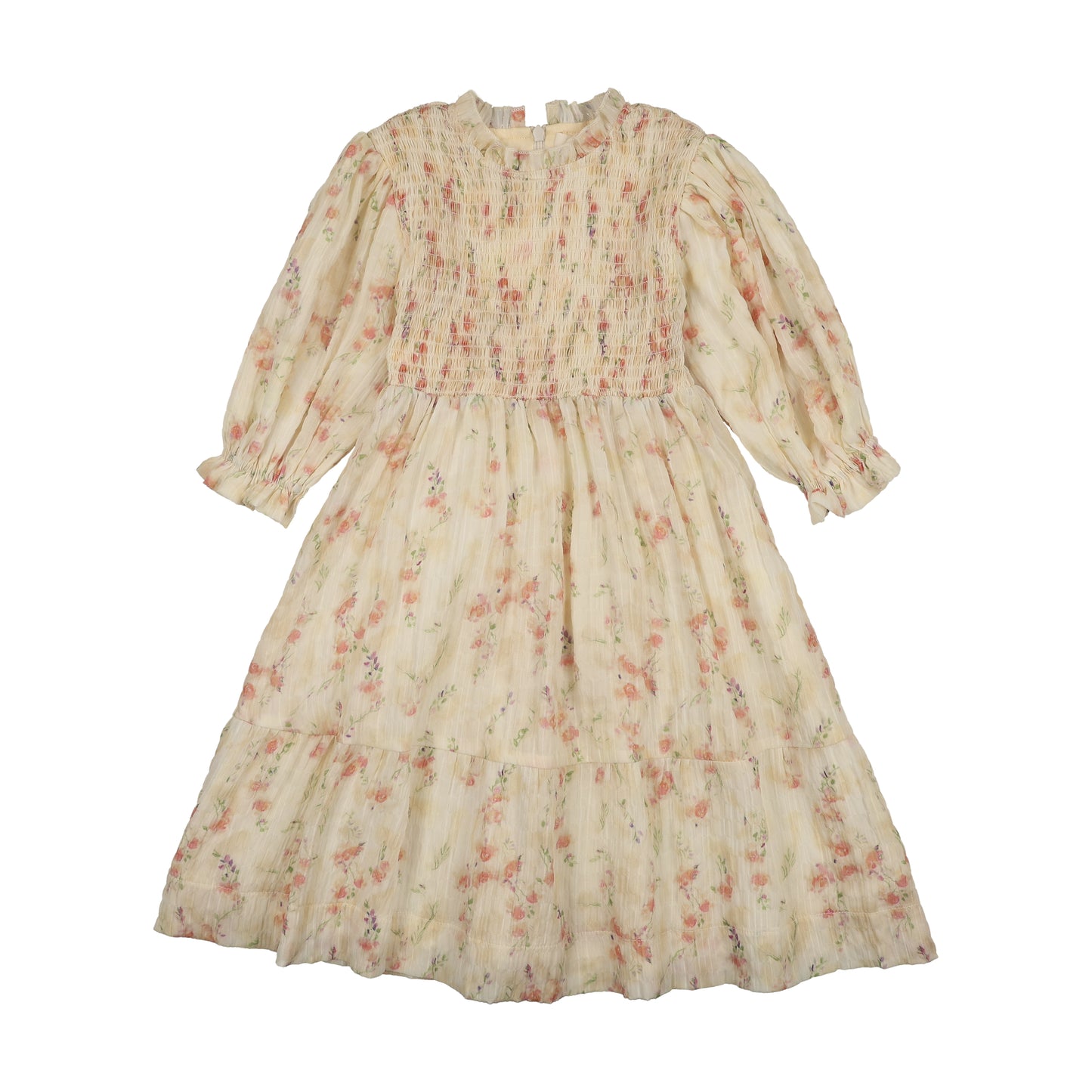 Smocked dress Yellow