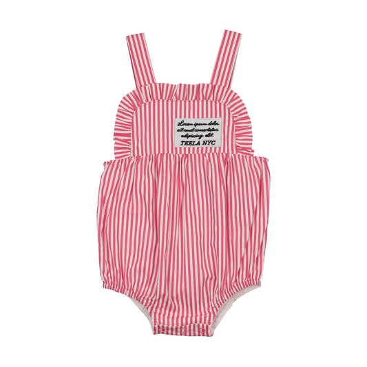 Seersucker Baby Girl Romper